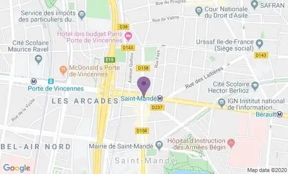 Localisation LCL Agence de Saint Mandé Tourelle