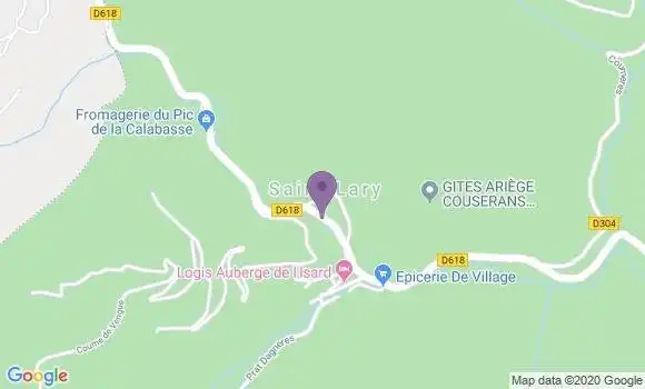 Localisation Banque Populaire Agence de Saint Lary