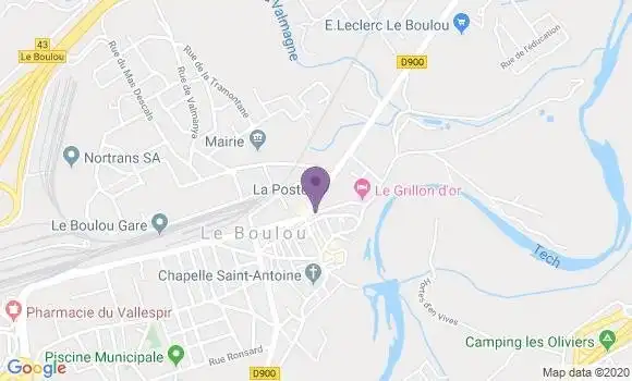 Localisation Banque Populaire Agence de Le Boulou