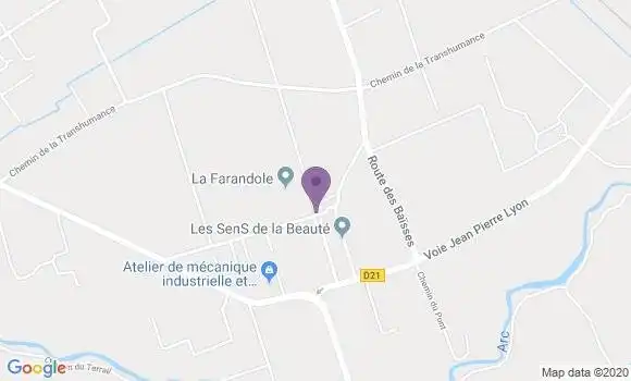 Localisation Banque Populaire Agence de Saint Estève