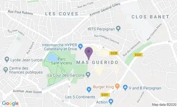 Localisation Banque Populaire Agence de Cabestany Mas Guérido