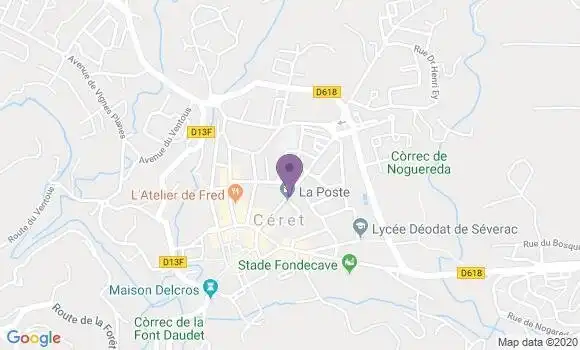 Localisation Banque Populaire Agence de Céret