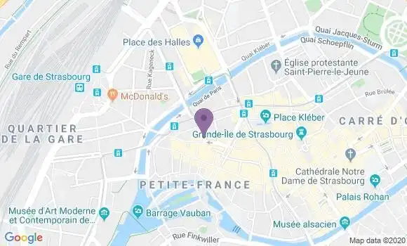 Localisation Banque Populaire Agence de Strasbourg