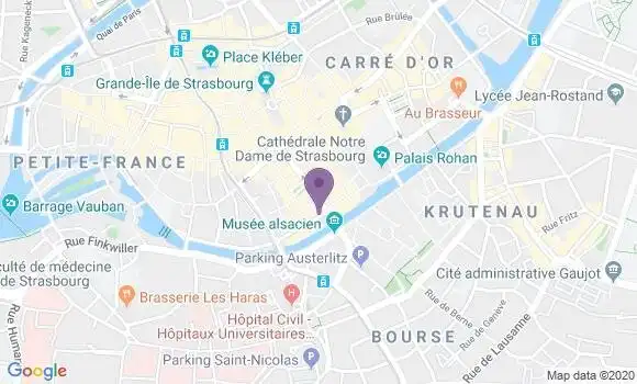 Localisation Banque Populaire Agence de Strasbourg Ancienne Douane