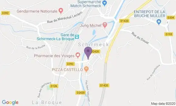 Localisation Banque Populaire Agence de Schirmeck