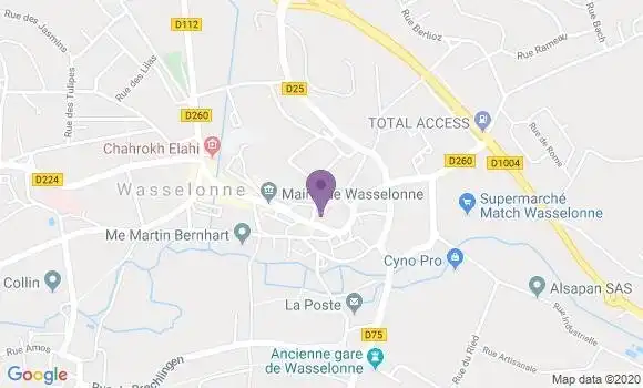 Localisation Banque Populaire Agence de Wasselonne