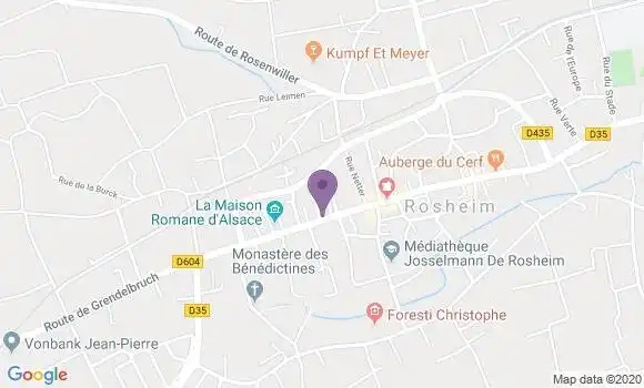 Localisation Banque Populaire Agence de Rosheim