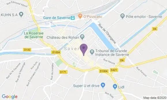 Localisation Banque Populaire Agence de Saverne