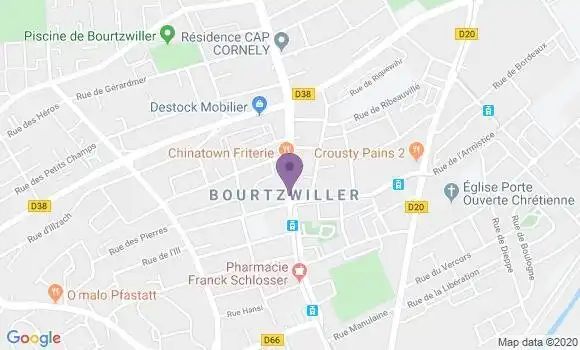 Localisation Banque Populaire Agence de Mulhouse Bourtzwiller