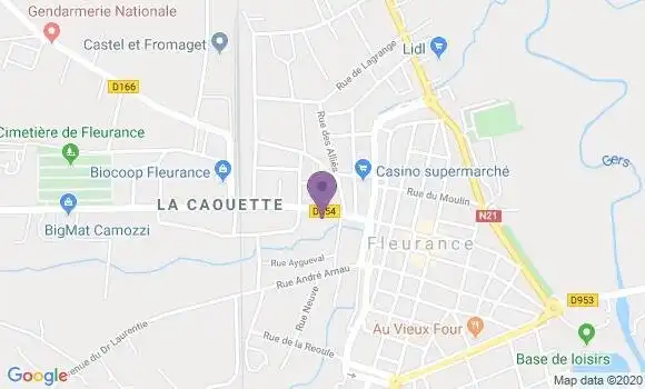 Localisation LCL Agence de Fleurance
