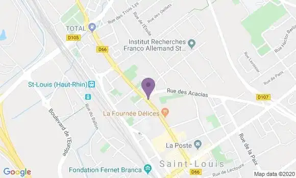 Localisation Banque Populaire Agence de Saint Louis