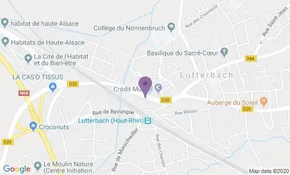 Localisation Banque Populaire Agence de Lutterbach