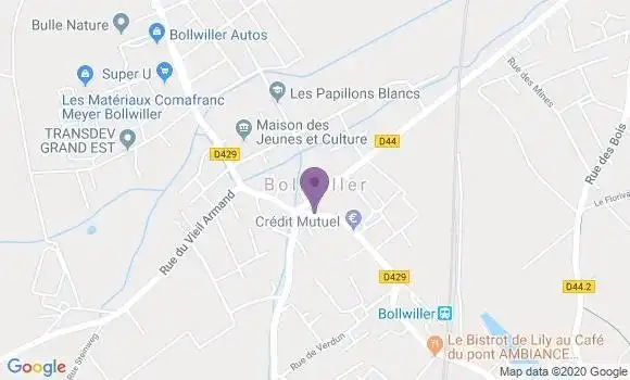 Localisation Banque Populaire Agence de Bollwiller