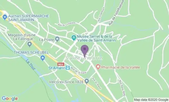 Localisation Banque Populaire Agence de Saint Amarin