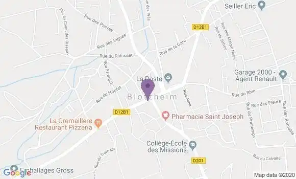 Localisation Banque Populaire Agence de Blotzheim
