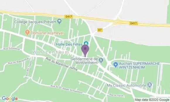 Localisation Banque Populaire Agence de Wintzenheim