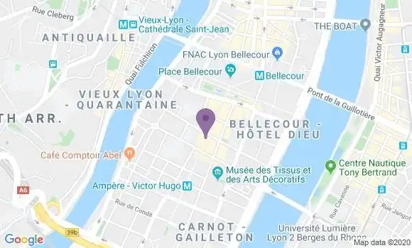 Localisation Banque Populaire Agence de Lyon Victor Hugo