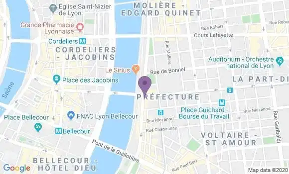 Localisation Banque Populaire Agence de Lyon Préfecture