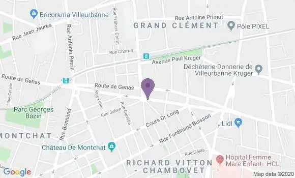 Localisation Banque Populaire Agence de Lyon Place Ronde