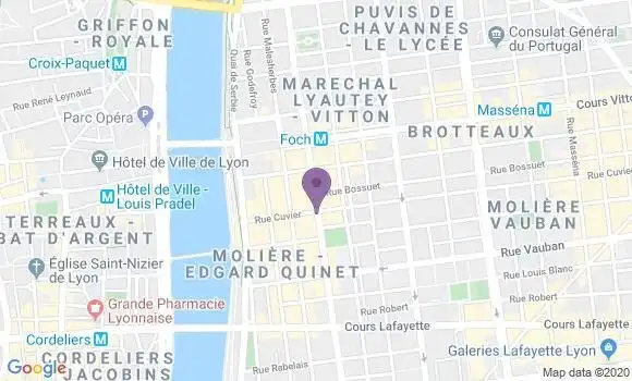 Localisation Banque Populaire Agence de Lyon Saint Pothin