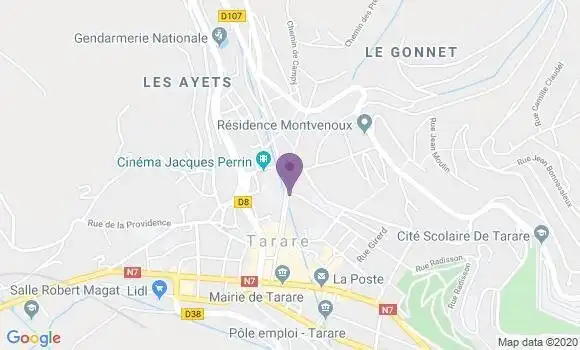 Localisation Banque Populaire Agence de Tarare