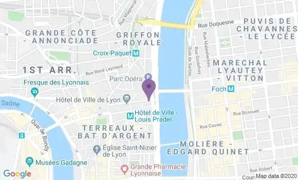 Localisation Banque Populaire Agence de Lyon Pradel