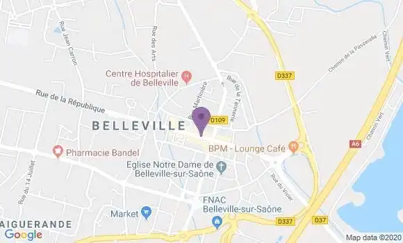 Localisation Banque Populaire Agence de Belleville
