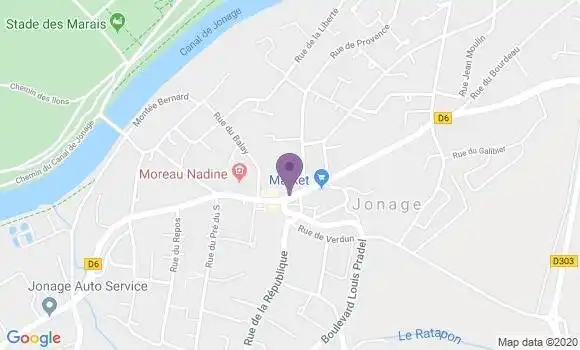 Localisation Banque Populaire Agence de Jonage