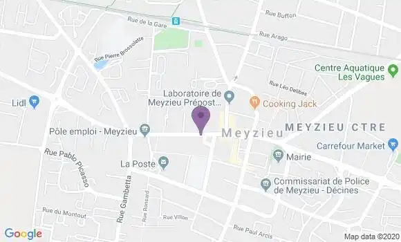 Localisation Banque Populaire Agence de Genas