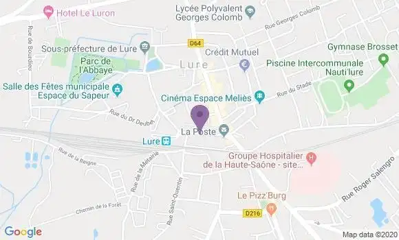 Localisation Banque Populaire Agence de Lure