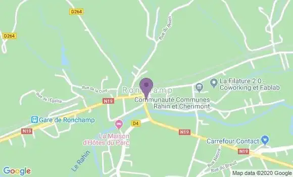 Localisation Banque Populaire Agence de Ronchamp