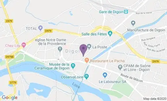 Localisation Banque Populaire Agence de Digoin