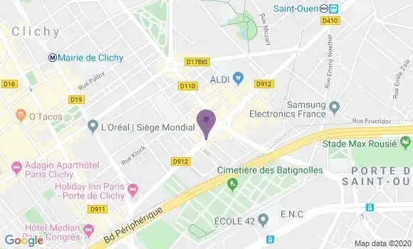 Localisation LCL Agence de Clichy Victor Hugo