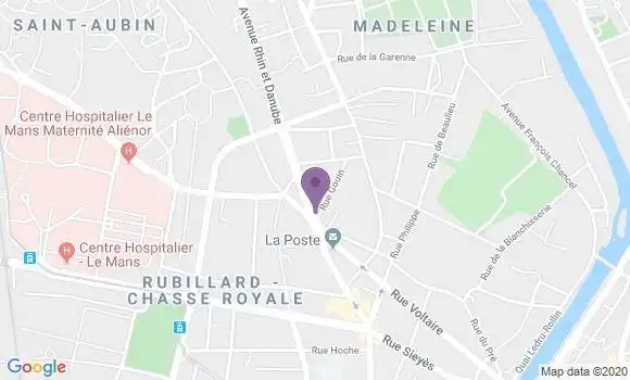 Localisation Banque Populaire Agence de Le Mans Chasse Royale