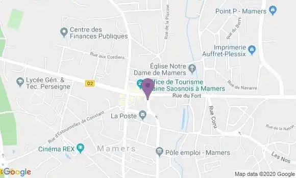 Localisation Banque Populaire Agence de Mamers