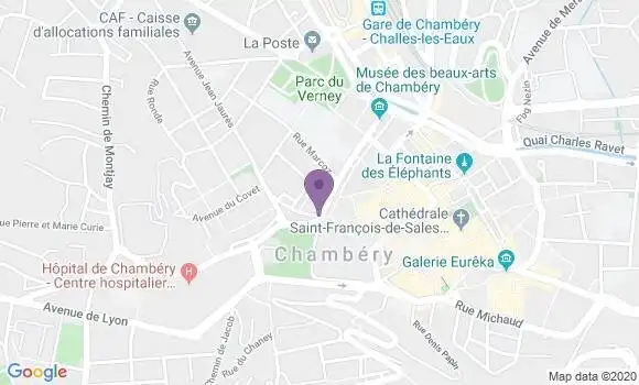 Localisation Banque Populaire Agence de Chambéry Maché