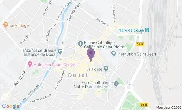 Localisation LCL Agence de Douai