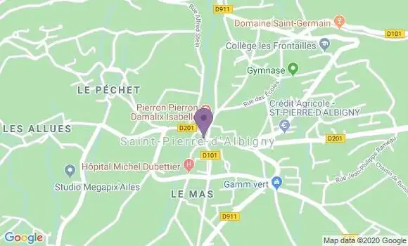 Localisation Banque Populaire Agence de Saint Pierre d