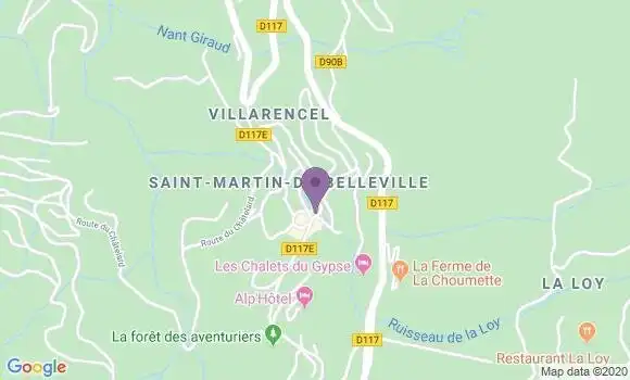 Localisation Banque Populaire Agence de Val Thorens Saint Martin de Belleville