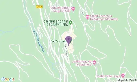 Localisation Banque Populaire Agence de Les Menuires Saint Martin de Belleville