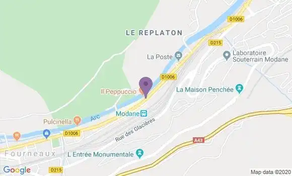 Localisation Banque Populaire Agence de Modane