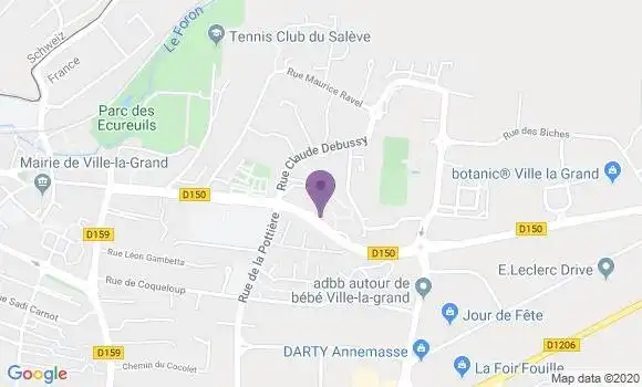 Localisation Banque Populaire Agence de Ville la Grand