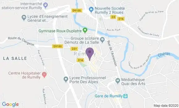 Localisation Banque Populaire Agence de Rumilly