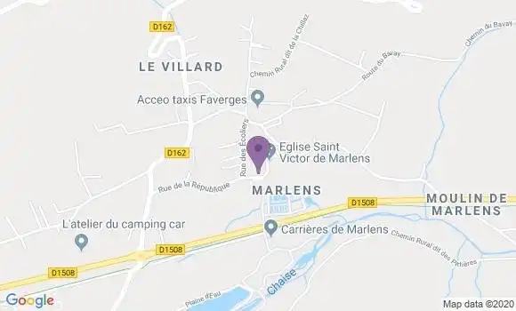 Localisation Banque Populaire Agence de Faverges