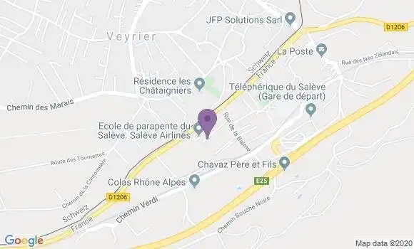 Localisation Banque Populaire Agence de Gaillard