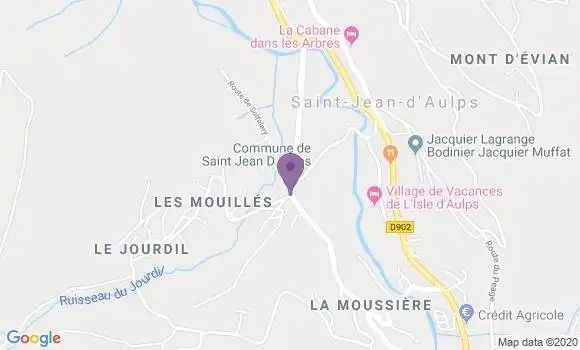 Localisation Banque Populaire Agence de Saint Jean d