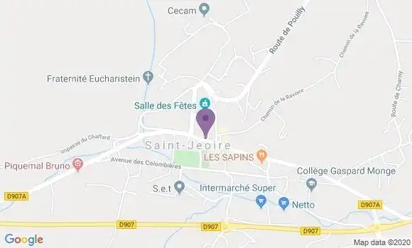 Localisation Banque Populaire Agence de Saint Jeoire en Faucigny