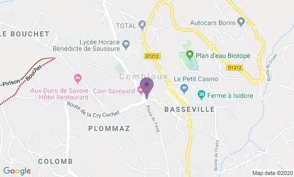 Localisation Banque Populaire Agence de Combloux