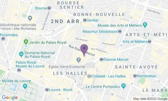 Localisation Banque Populaire Agence de Paris Montorgueil