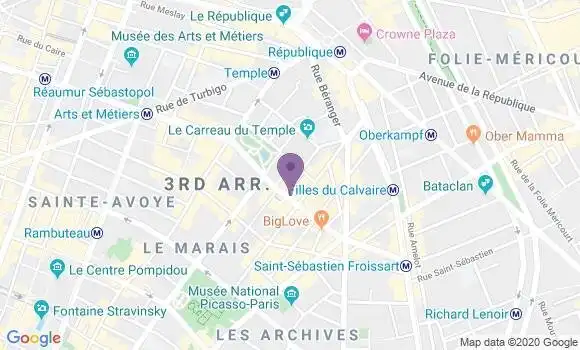 Localisation Banque Populaire Agence de Paris Bretagne